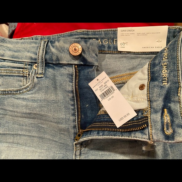 American Eagle curvy hi rise shortie 00 - Picture 4 of 5